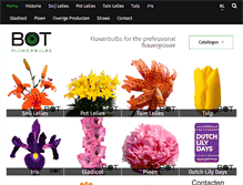 Tablet Screenshot of botflowerbulbs.nl